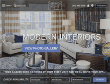 Tablet Screenshot of deerwoodvillage-apts.com